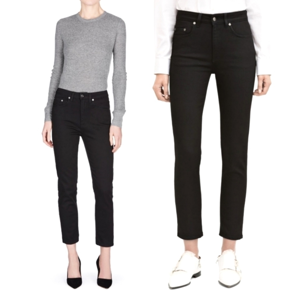 Acne Patti Stay Blk Skinny Jeans Size Woman's 24